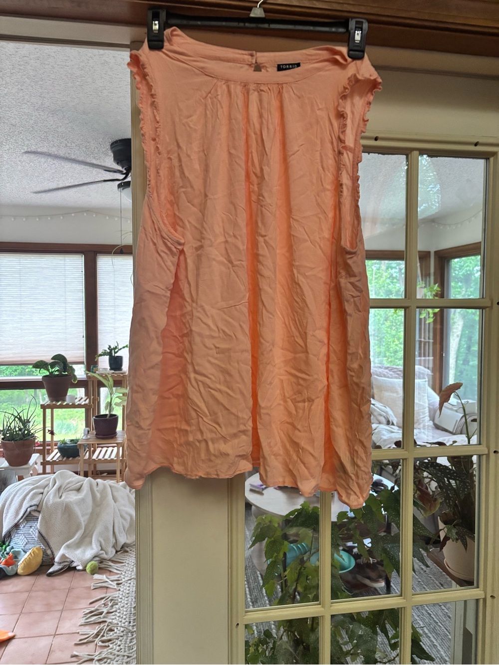 torrid Peach Sleeveless Cotton Camisole